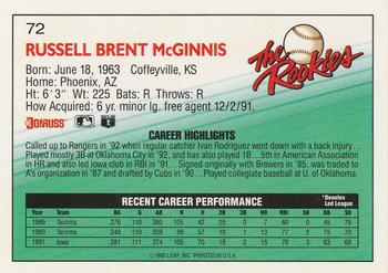 Russ McGinnis  baseball card collectible - Main Image 2