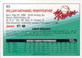 Will Pennyfeather  baseball card collectible - Main Image 2