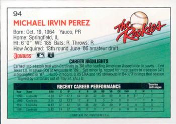 Mike Perez  baseball card collectible - Main Image 2