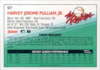 Harvey Pulliam  baseball card collectible - Main Image 2