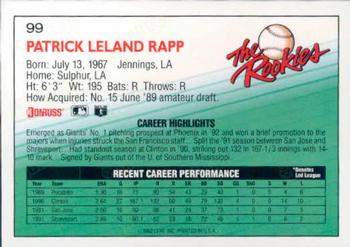 Pat Rapp  baseball card collectible - Main Image 2