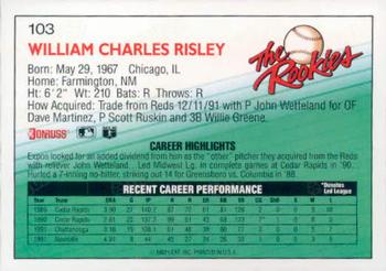 Bill Risley  baseball card collectible - Main Image 2
