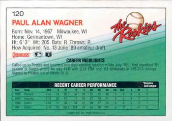 Paul Wagner  baseball card collectible - Main Image 2