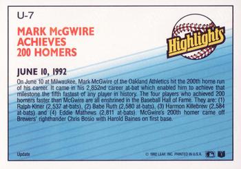 Mark McGwire  baseball card collectible - Main Image 2