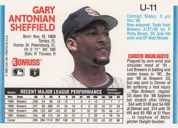 Gary Sheffield  baseball card collectible - Main Image 2