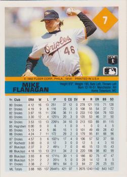 Mike Flanagan  baseball card collectible - Main Image 2