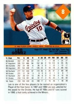 Leo Gomez  baseball card collectible - Main Image 2