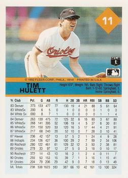 Tim Hulett  baseball card collectible - Main Image 2