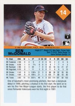 Ben McDonald  baseball card collectible - Main Image 2