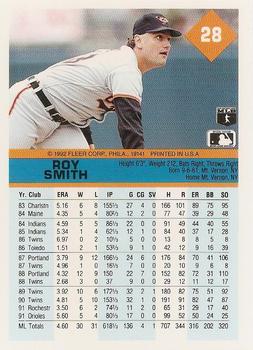 Roy Smith  baseball card collectible - Main Image 2
