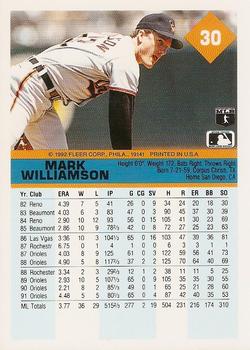 Mark Williamson  baseball card collectible - Main Image 2