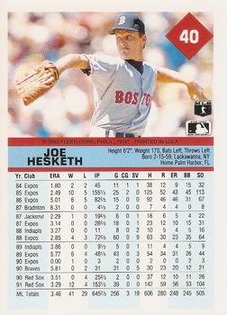 Joe Hesketh  baseball card collectible - Main Image 2