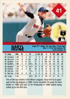 Daryl Irvine  baseball card collectible - Main Image 2