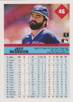 Jeff Reardon  baseball card collectible - Main Image 2