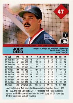 Jody Reed  baseball card collectible - Main Image 2
