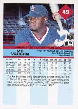 Mo Vaughn  baseball card collectible - Main Image 2