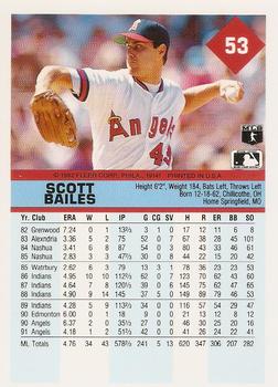 Scott Bailes  baseball card collectible - Main Image 2