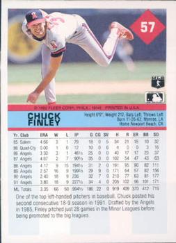 Chuck Finley  baseball card collectible - Main Image 2
