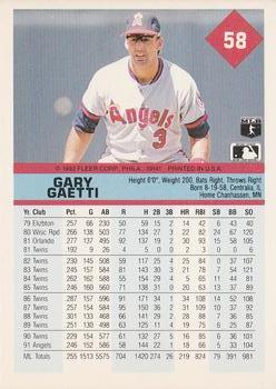Gary Gaetti  baseball card collectible - Main Image 2