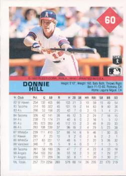 Donnie Hill  baseball card collectible - Main Image 2