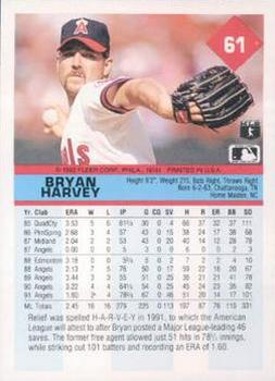 Bryan Harvey  baseball card collectible - Main Image 2
