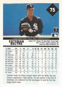 Esteban Beltre  baseball card collectible - Main Image 2
