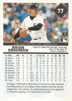 Brian Drahman  baseball card collectible - Main Image 2