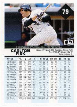 Carlton Fisk  baseball card collectible - Main Image 2