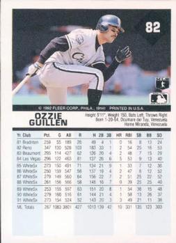Ozzie Guillen  baseball card collectible - Main Image 2