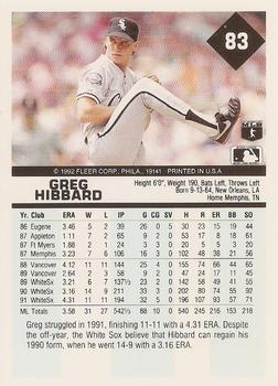 Greg Hibbard  baseball card collectible - Main Image 2