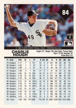 Charlie Hough  baseball card collectible - Main Image 2