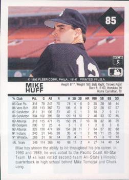 Mike Huff  baseball card collectible - Main Image 2