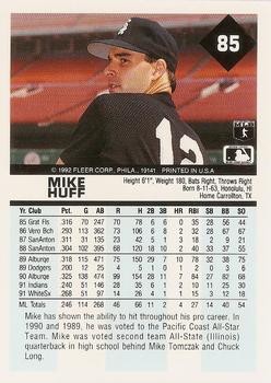 Mike Huff  baseball card collectible - Main Image 2