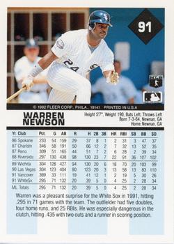 Warren Newson  baseball card collectible - Main Image 2
