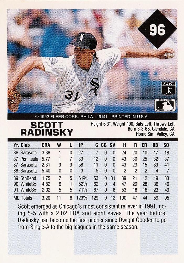 Scott Radinsky  baseball card collectible - Main Image 2
