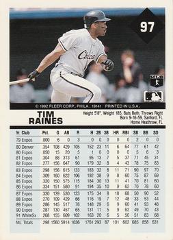 Tim Raines  baseball card collectible - Main Image 2