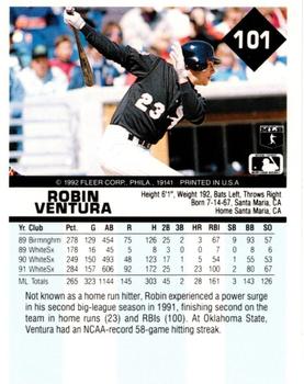 Robin Ventura  baseball card collectible - Main Image 2