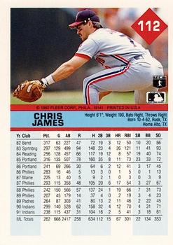 Chris James  baseball card collectible - Main Image 2