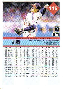 Eric King  baseball card collectible - Main Image 2