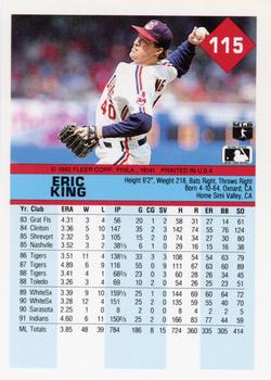 Eric King  baseball card collectible - Main Image 2