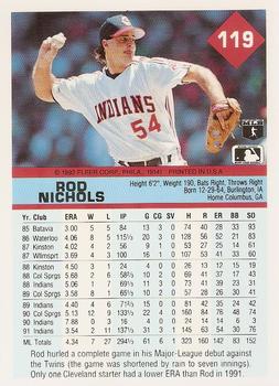 Rod Nichols  baseball card collectible - Main Image 2