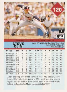 Steve Olin  baseball card collectible - Main Image 2