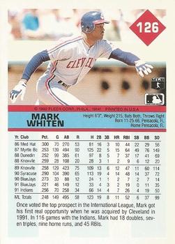 Mark Whiten  baseball card collectible - Main Image 2