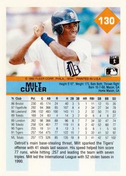 Milt Cuyler  baseball card collectible - Main Image 2