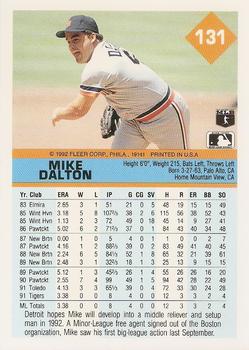 Mike Dalton  baseball card collectible - Main Image 2