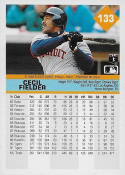Cecil Fielder  baseball card collectible - Main Image 2
