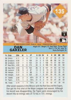 Dan Gakeler  baseball card collectible - Main Image 2