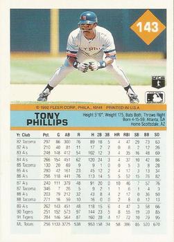 Tony Phillips  baseball card collectible - Main Image 2