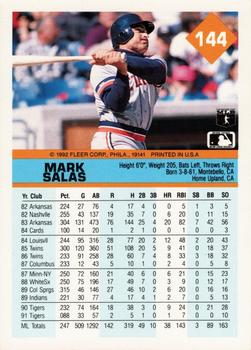 Mark Salas  baseball card collectible - Main Image 2