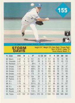 Storm Davis  baseball card collectible - Main Image 2
